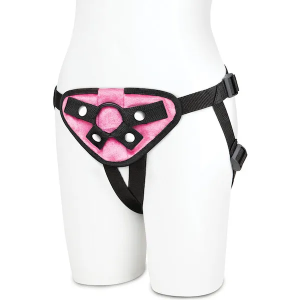 Lux-Fetish-Strap-On-Harness-Pink
