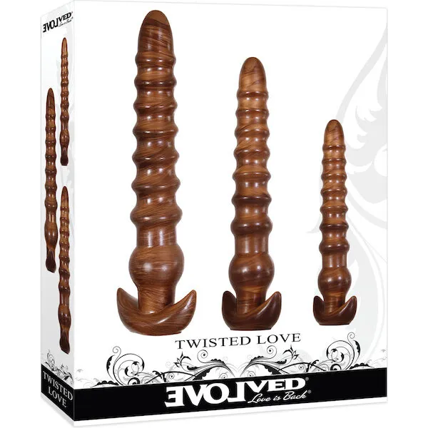 Evolved-Twisted-Love-3-pc-Plug-Set-Gold