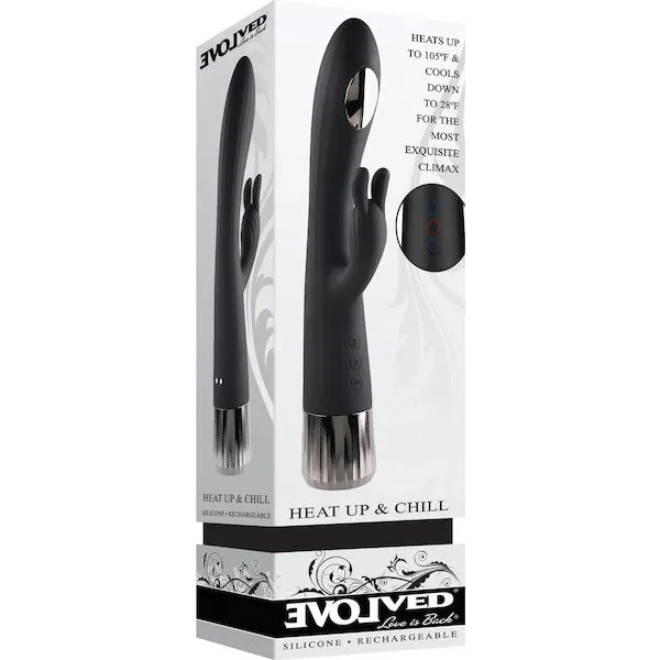 Evolved Heat Up & Chill G-Spot Rabbit - Black