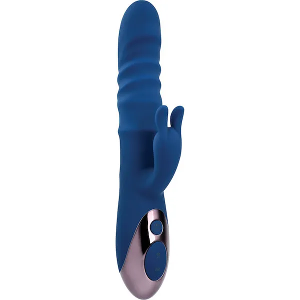 Evolved The Ringer Rechargeable Thrusting Rabbit - Blue