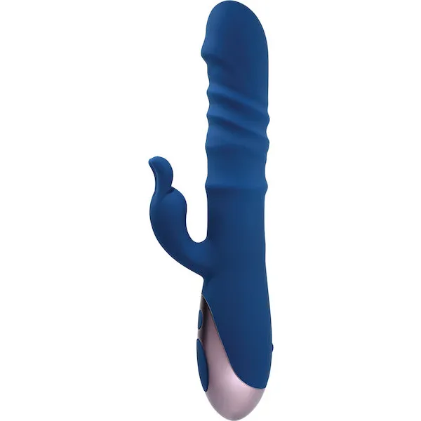 Evolved The Ringer Rechargeable Thrusting Rabbit - Blue