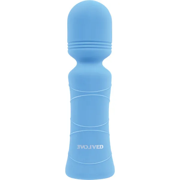 Evolved Out of The Blue Vibrating Mini Wand - Blue