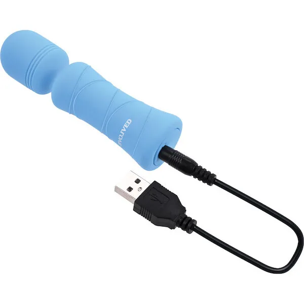 Evolved Out of The Blue Vibrating Mini Wand - Blue