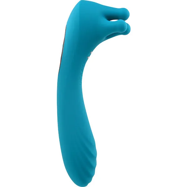 Evolved-Heads-or-Tails-Rechargeable-Vibrator-Teal