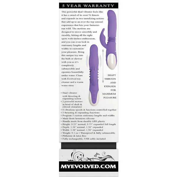 Evolved-Thick-and-Thrust-Bunny-Dual-Stim-Rechargeable-Purple