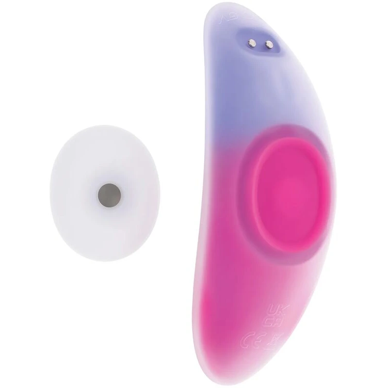 Evolved Paradise Panty Curved Panty Vibe w/Remote Control - Pink/Purple