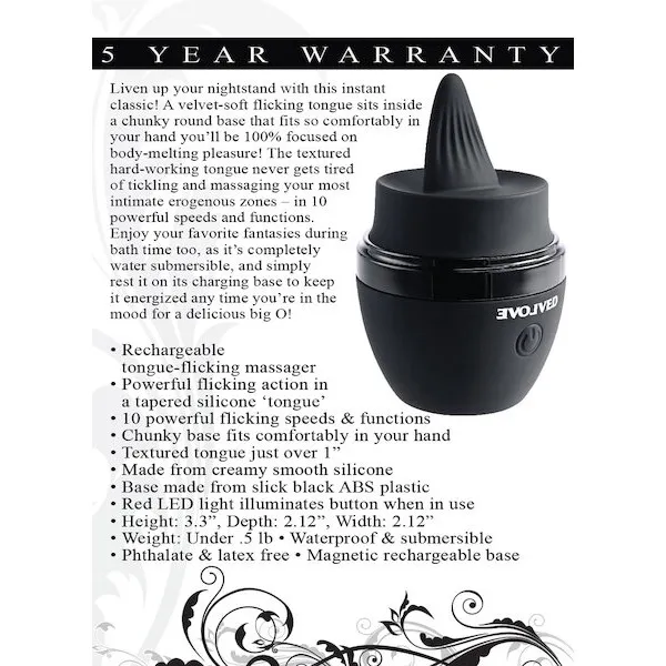 Evolved-Tongue-Tied-Flicking-Massager-Black