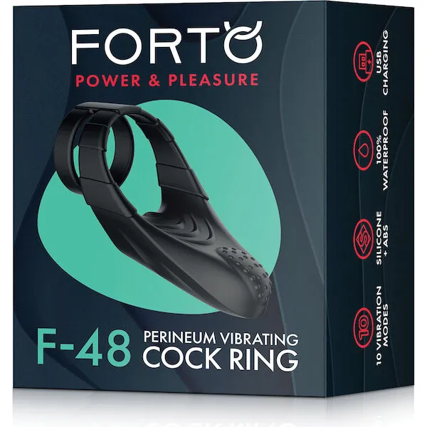 Forto F-48 Perineum Double C-Ring - Black