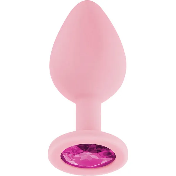 Luv-Inc-Jeweled-Silicone-Butt-Plug-w-Three-Stones-Medium-Light-Pink
