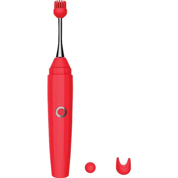Luv-Inc-Orgasm-Pen-w-Three-Attachments-Red