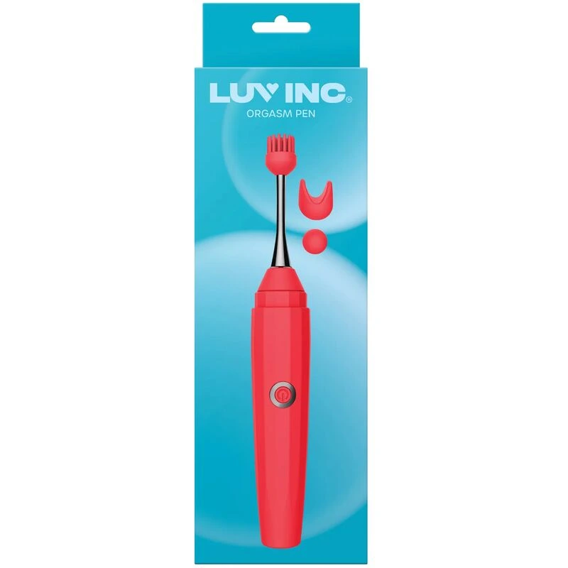 Luv-Inc-Orgasm-Pen-w-Three-Attachments-Red