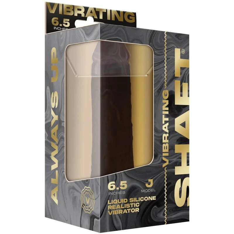 Shaft-Flexskin-Liquid-Silicone-6-5-inch-Vibrating-Dong-Mahogany
