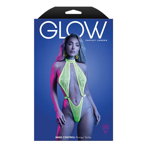 Mind-Control-UV-Reactive-Lace-Halter-Teddy-Neon-Green-M-L