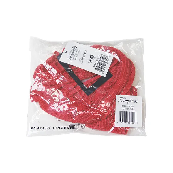 Temptress-Calliope-Striped-Sheer-Floral-Lace-Zippered-Teddy-Coral-3X-4X