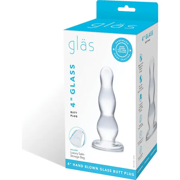 Glas-4-inch-Butt-Plug-Clear