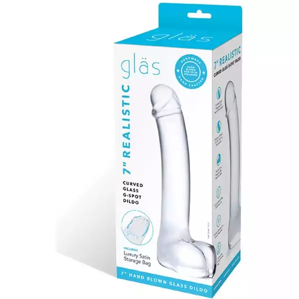 Glas-7-inch-Realistic-Curved-Glass-G-Spot-Dildo