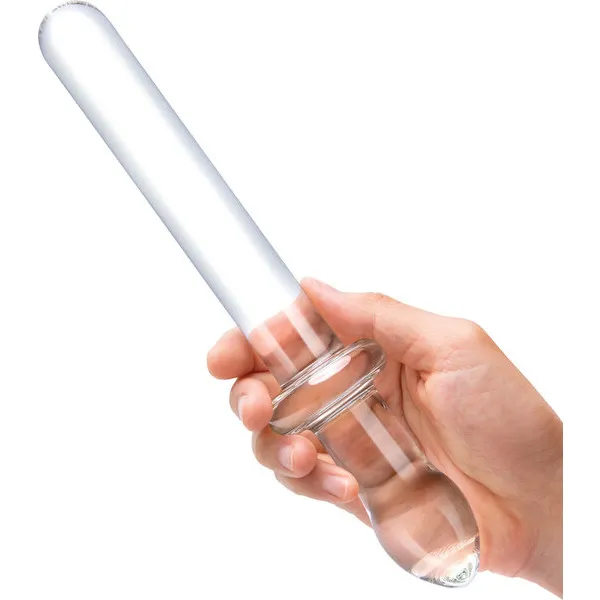 Glas-9-25-inch-Classic-Smooth-Dual-Ended-Dildo-Clear