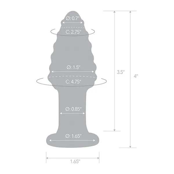 Glas-4-inch-Butt-Plug-Cornstar