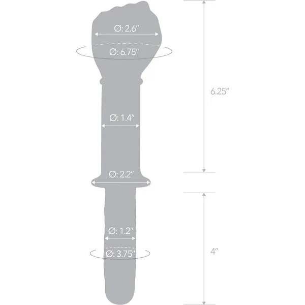 Glas-11-inch-Fist-Double-Ended-w-Handle-Grip
