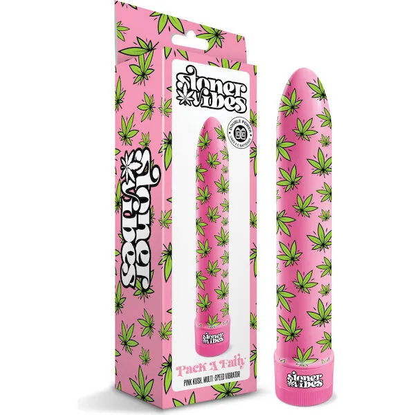 Stoner Vibes Pack A Fatty Multi Speed Vibrator - Pink Kush