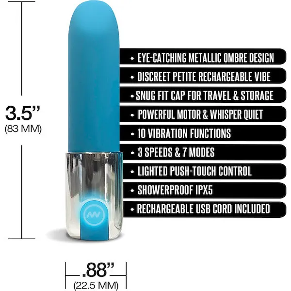 Nixie-Smooch-Rechargeable-Lipstick-Vibrator-Blue-Ombre