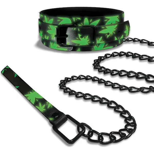 Stoner-Vibes-Glow-in-the-Dark-Collar-and-Leash