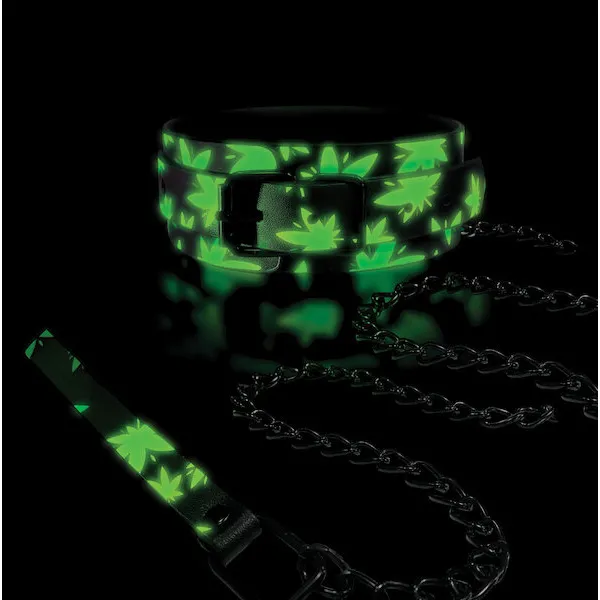 Stoner-Vibes-Glow-in-the-Dark-Collar-and-Leash
