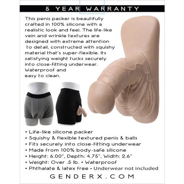 Gender-X-4-inch-Silicone-Packer-Ivory