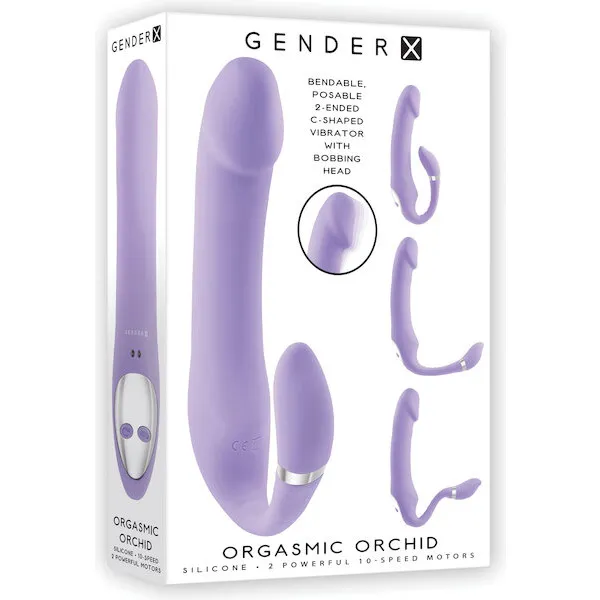 Gender X Orgasmic Orchid Poseable Vibrator - Purple