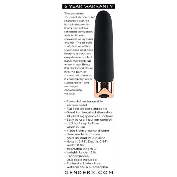 Gender-X-The-Gold-Standard-Rechargeable-Silicone-Bullet-Black-Rose-Gold