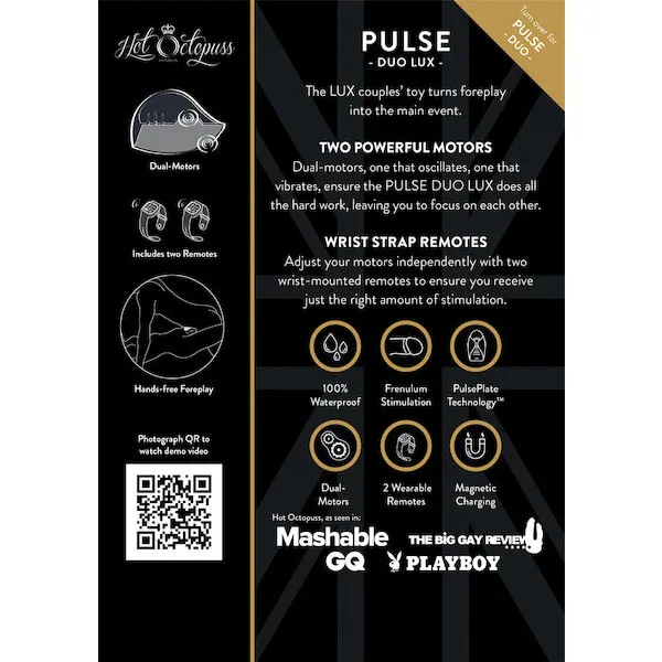 Hot Octopuss Pulse Duo Lux - Grey