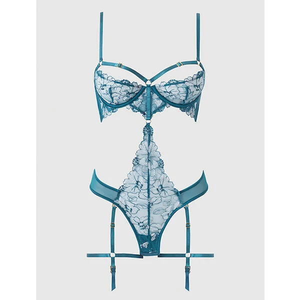 Nova-Lace-Teddy-w-Garters-Jade-Blue-3X-4X