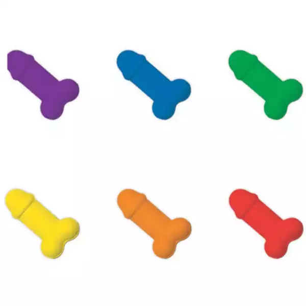 Rainbow Pecker Shape Candies in Tin-Carded