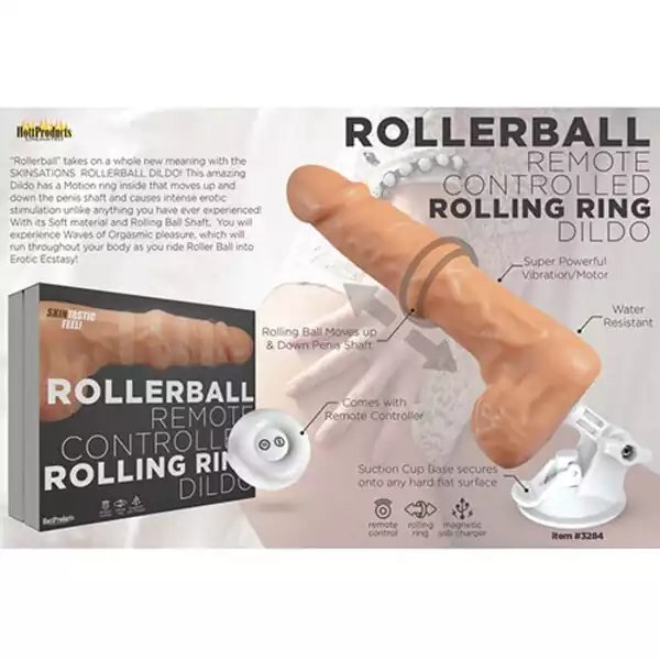 Rollerball-Dildo-w-Suction-Cup