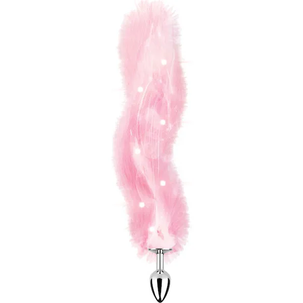 Foxy-Tail-Light-Up-Faux-Fur-Butt-Plug-Pink