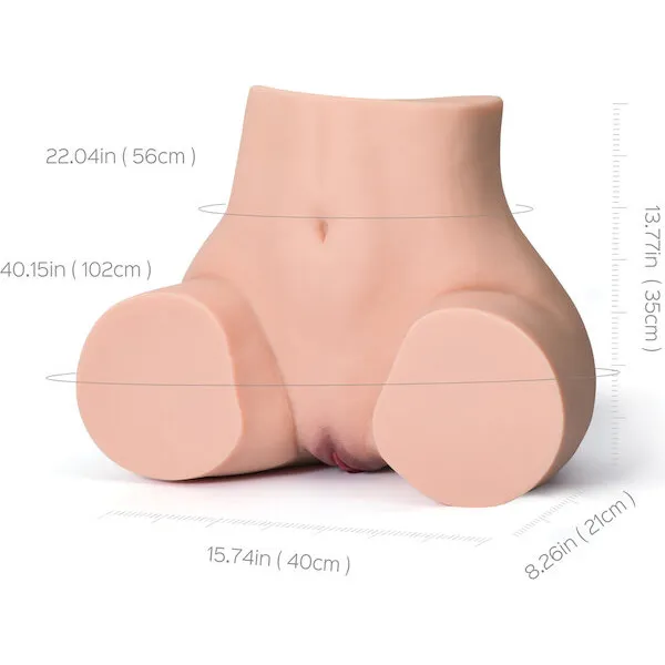 Peach-Realistic-Butt-with-Vagina-Anal-Sex-Doll-Torso