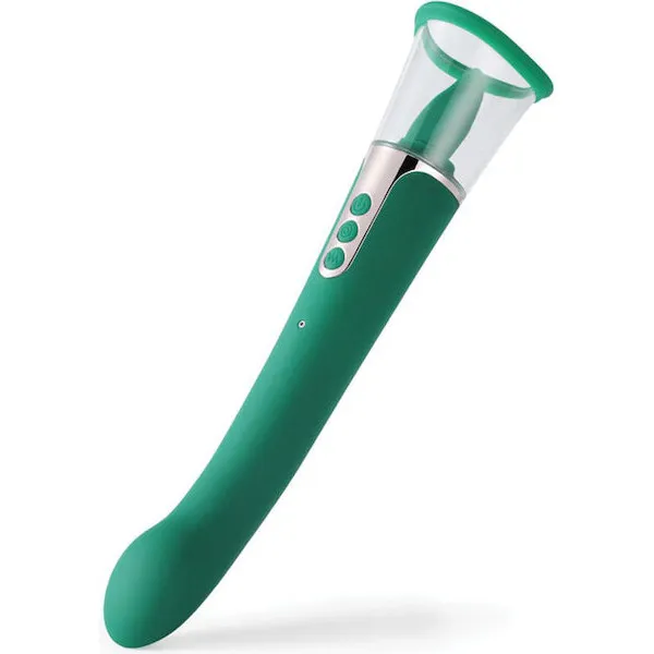 Succion-Sucking-G-Spot-Vibrator-3-Function-Green