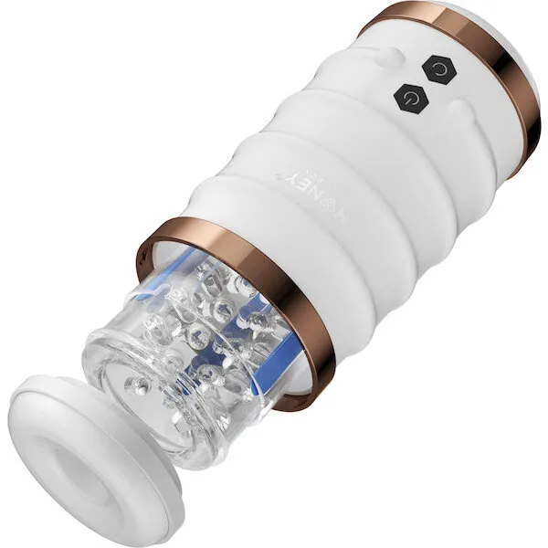 Warrior Auto Thrusting Male Masturbator - White