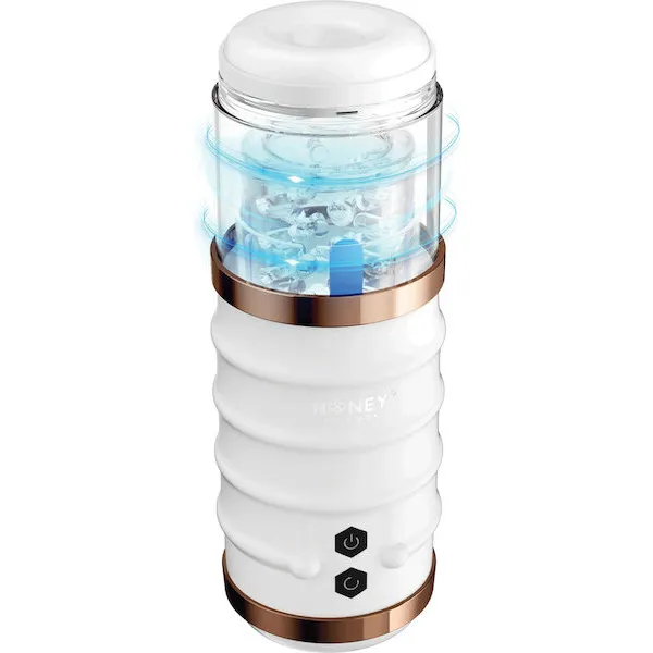 Warrior Auto Thrusting Male Masturbator - White