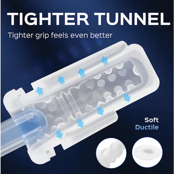 Sky Intense Suction &amp; Vibration Blowjob Machine - White