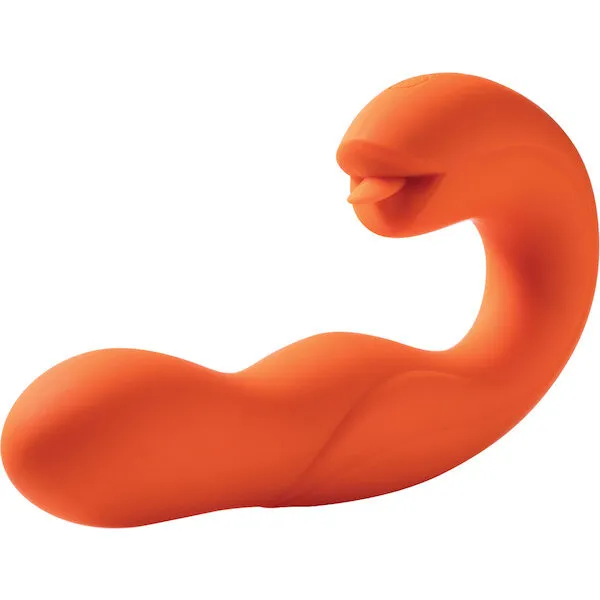 Joi-Pro-Rotating-Head-G-Spot-Vibrator-and-Clit-Licker-w-Remote-Orange