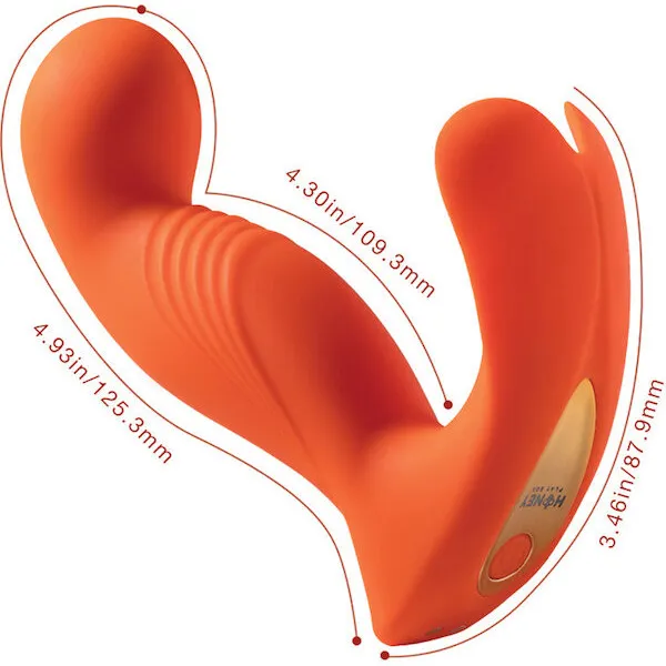 Crave-3-G-Spot-Vibrator-w-Rotating-Head-Orange