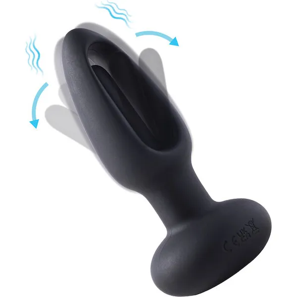 Snuggy-Flapping-Anal-Plug-Vibrator-Black