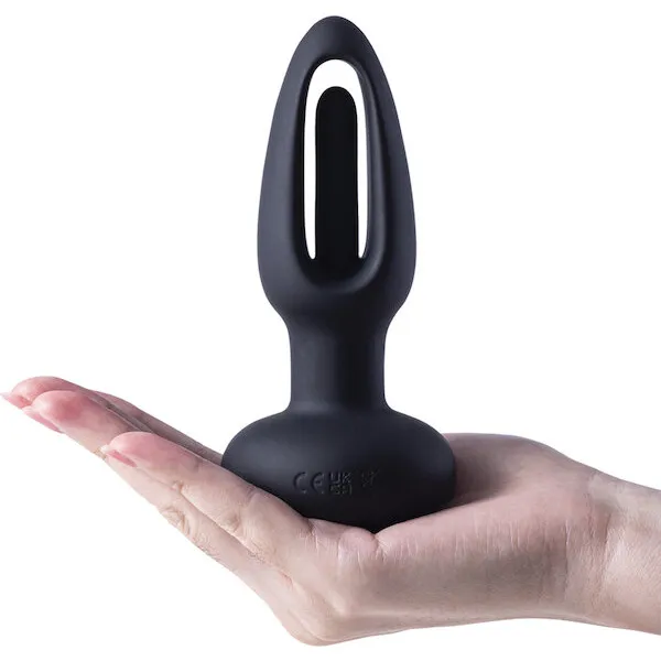 Snuggy-Flapping-Anal-Plug-Vibrator-Black
