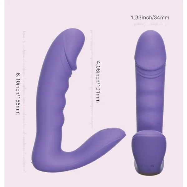RORA App-Controlled Rotating G-Spot Vibrator & Clitoral Stimulator - Purple