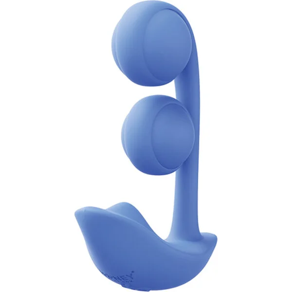 Melody Twin Balls Clit & G-Spot Vibrator - Blue