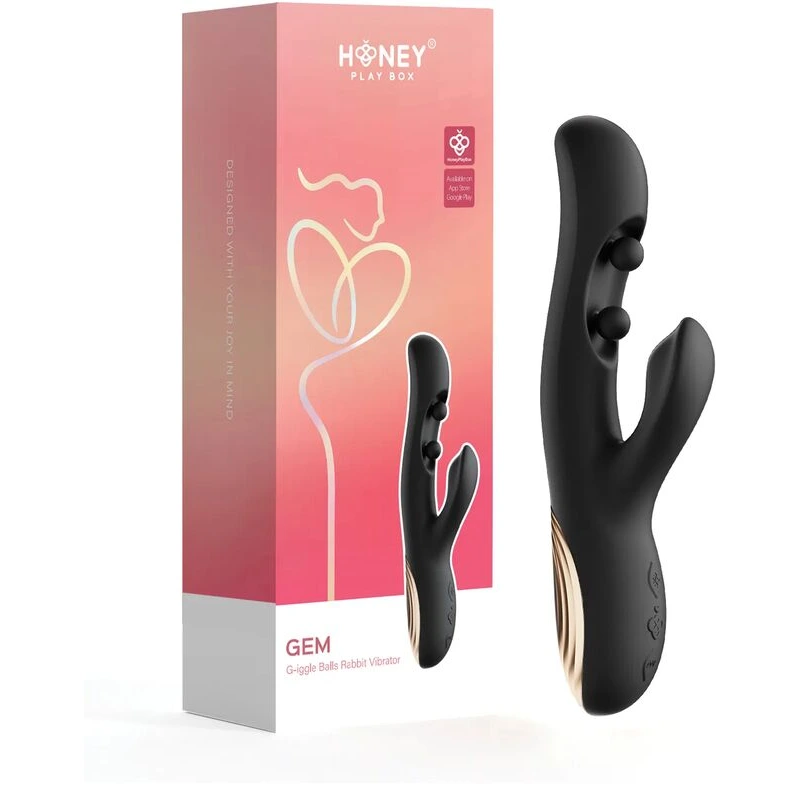 GEM-Twin-Balls-Rabbit-Vibrator-Black