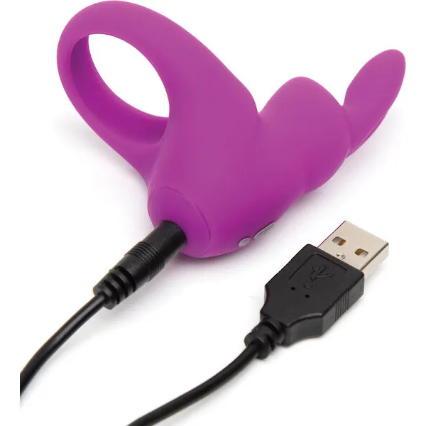 Happy Rabbit Rechargeable Cock Ring - Purple