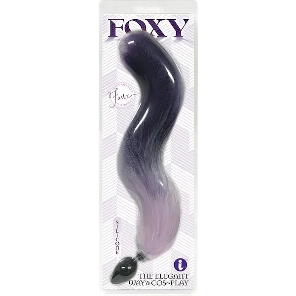 Foxy-Fox-Tail-Silicone-Butt-Plug-Purple-Gradient