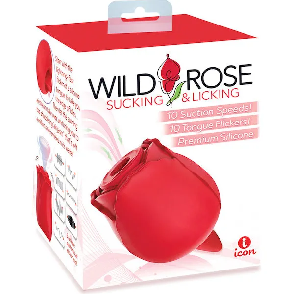 Wild-Rose-Rechargeable-Silicone-Suction-and-Tongue-Vibrator-Red